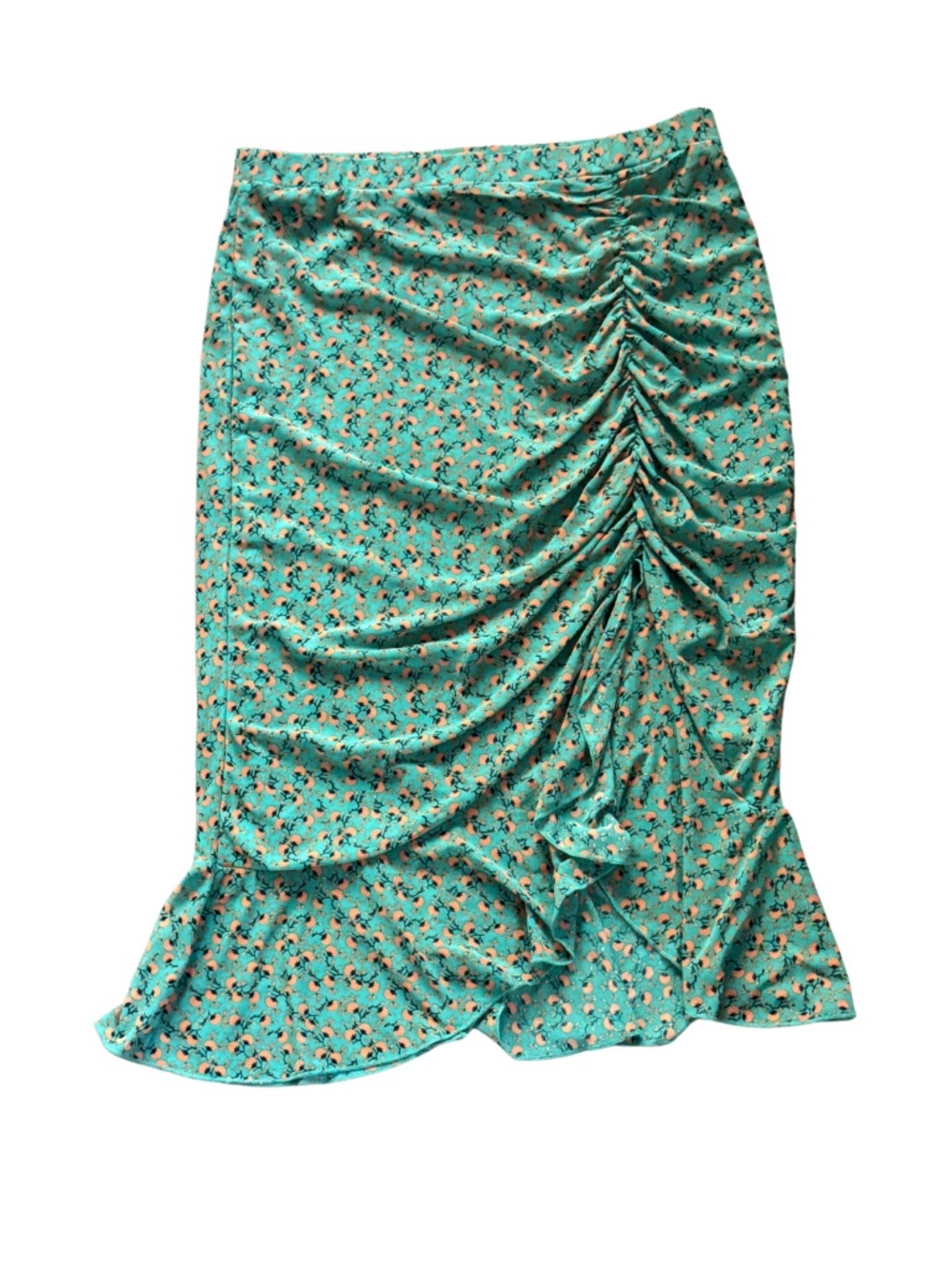 2000s skirt look, with side scrunch.